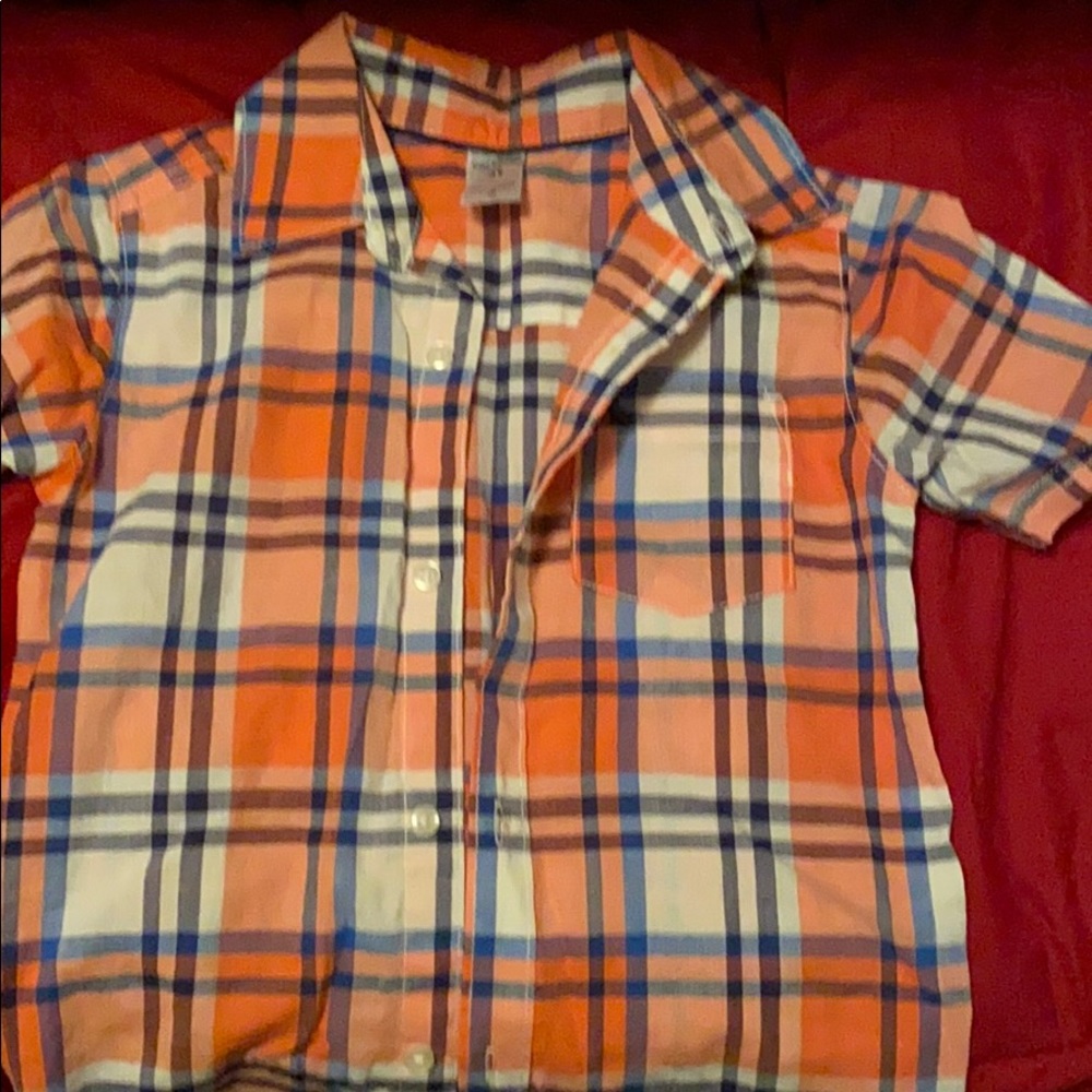 3t Short sleeve button down beautiful colors